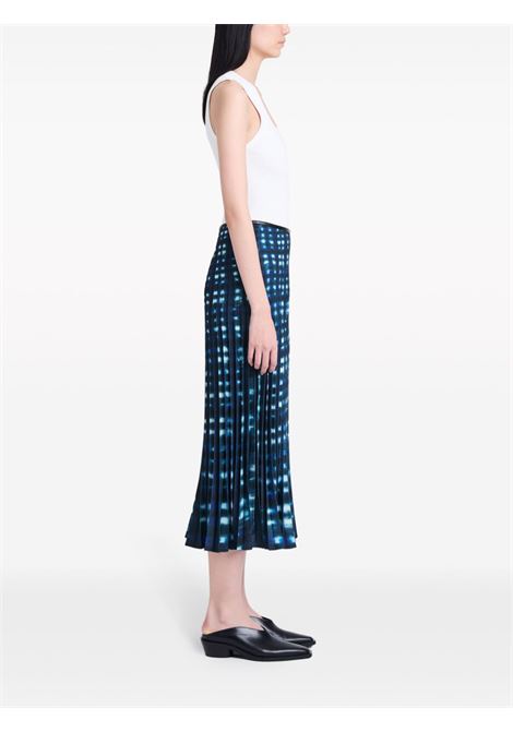 Multicolored Piper tie-dye pleated midi skirt Proenza schouler white label - women PROENZA SCHOULER WHITE LABEL | WL2415078399